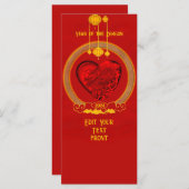 Drakenhart, jaar van de draak (Voorkant / Achterkant)