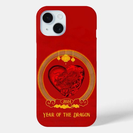 Drakenhart, jaar van de draak Case-Mate iPhone case (Achterkant)