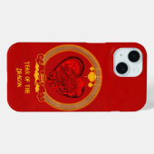 Drakenhart, jaar van de draak Case-Mate iPhone case (Achterkant (horizontaal))
