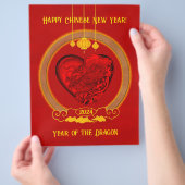 Drakenhart, jaar van de draak flyer (Hand)