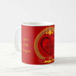 Drakenhart, jaar van de draak koffiemok
