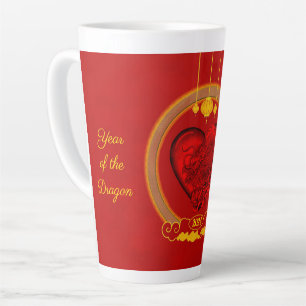 Drakenhart, jaar van de draak latte mok