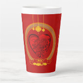 Drakenhart, jaar van de draak latte mok (Voorkant)