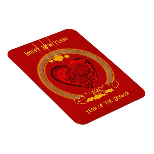 Drakenhart, jaar van de draak magneet (Rechterzijde)