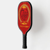 Drakenhart, jaar van de draak pickleball paddle (Links)