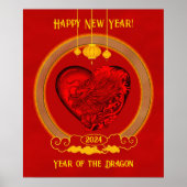 Drakenhart, jaar van de draak poster (Voorkant)