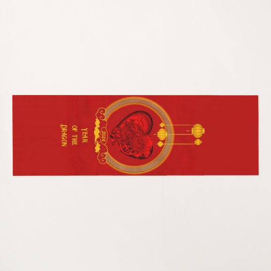 Drakenhart, jaar van de draak yogamat (Achterkant (horizontaal))