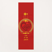 Drakenhart, jaar van de draak yogamat (Voorkant)