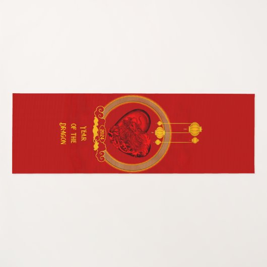 Drakenhart, jaar van de draak yogamat (Voorkant (horizontaal))