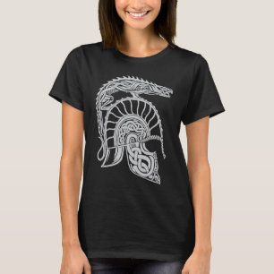 Drakenhelm Hoge Fantasy Noors Keltisch Viking Grie T-shirt