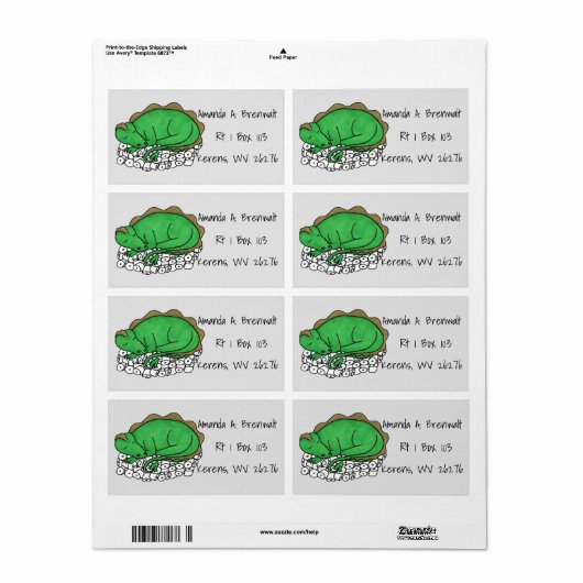 Drakenhoed Etiket (Full Sheet)