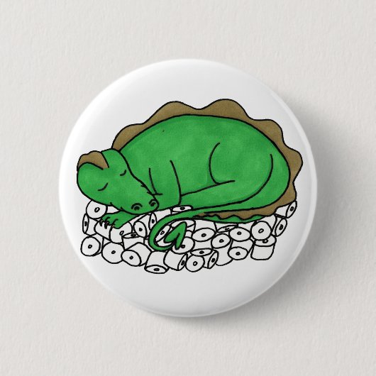 Drakenhoed Ronde Button 5,7 Cm (Voorkant)