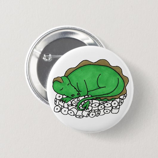 Drakenhoed Ronde Button 5,7 Cm (Voorkant /achterkant)