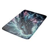 Drakenhoofd in een onweersbui met bliksem badmat (Gekanteld)