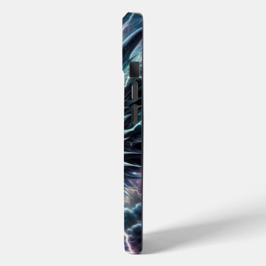 Drakenhoofd in een onweersbui met bliksem Case-Mate iPhone case (Achterkant / Links)