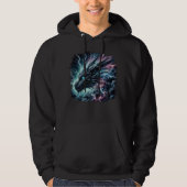 Drakenhoofd in een onweersbui met bliksem hoodie (Voorkant)