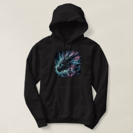 Drakenhoofd in een onweersbui met bliksem hoodie