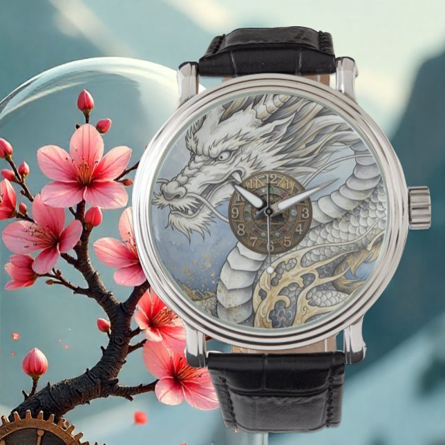 Drakenhorloge, Goud, Juwelen,  Kunst Horloge (Dragon Watch, vintage, art)