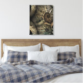 Drakenhuid fractale kunst canvas afdruk (Insitu (Slaapkamer))