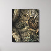 Drakenhuid fractale kunst canvas afdruk (Voorkant)