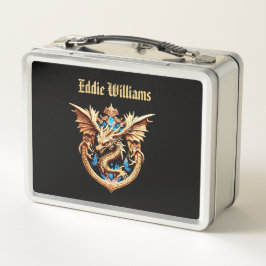 Drakenkam Metalen Lunchbox