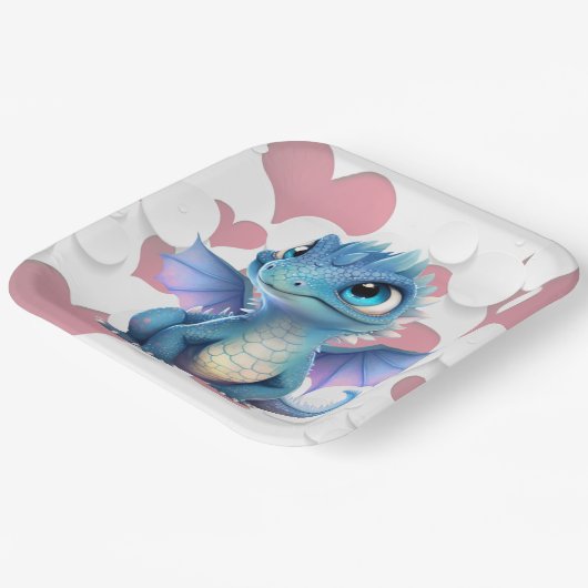 Drakenkarton-assen Papieren Bordje (Gebogen)