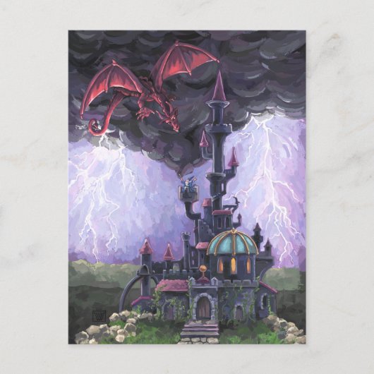 Drakenkasteel Briefkaart (Voorkant)