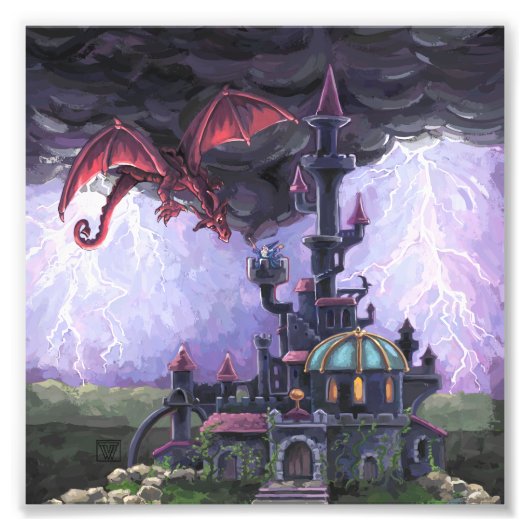 Drakenkasteel Foto Afdruk (Voorkant)