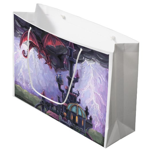 Drakenkasteel Large Cadeautasje (Voorkant Gekanteld)