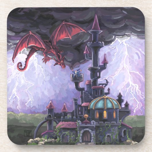 Drakenkasteel Onderzetter (Voorkant)