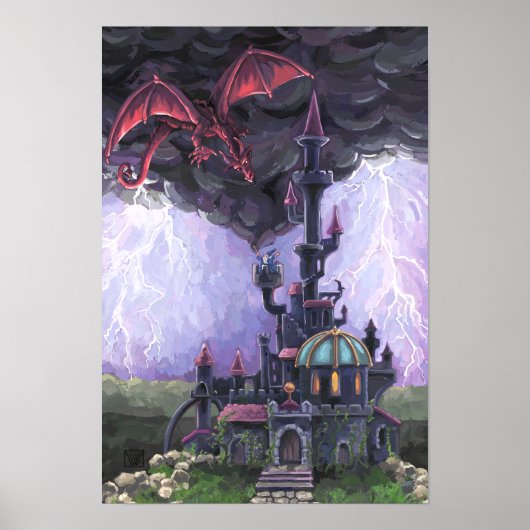 Drakenkasteel Poster (Voorkant)