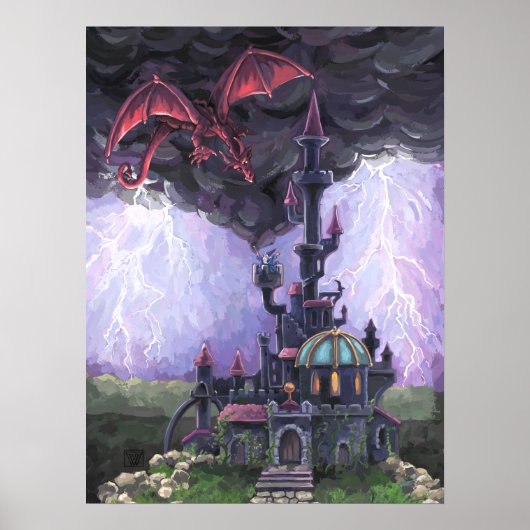 Drakenkasteel Poster (Voorkant)