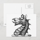 Drakenkleding 9 briefkaart (Voorkant / Achterkant)