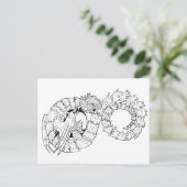 Drakenkleur van de orboros Eternity Briefkaart (Staand voorkant)