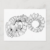 Drakenkleur van de orboros Eternity Briefkaart (Voorkant)