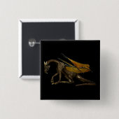 Drakenknop Vierkante Button 5,1 Cm (Voorkant /achterkant)