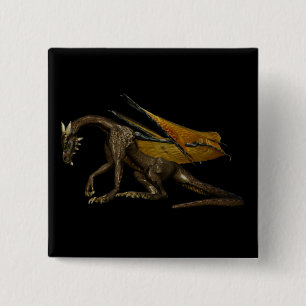 Drakenknop Vierkante Button 5,1 Cm