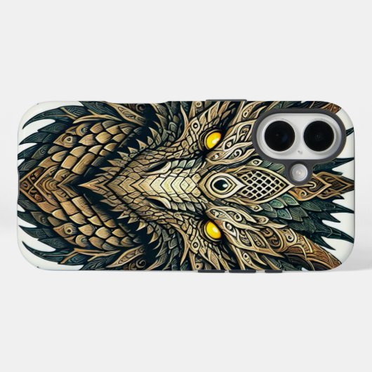 Drakenkop Case-Mate iPhone Case (Achterkant (horizontaal))
