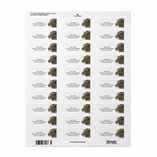 Drakenkop Etiket (Full Sheet)