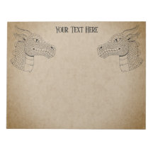 Drakenkop in profiel B&W