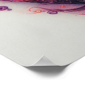 Drakenkop Met Felle Ogen Fantasie Kunstprint Poster (Hoek)