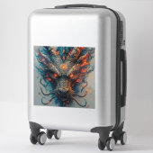 Drakenkop Met Felle Ogen Sticker (Koffer)