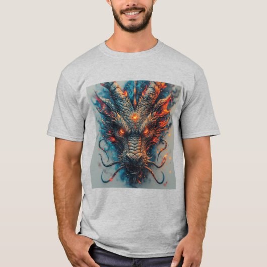 Drakenkop Met Felle Ogen T-shirt (Voorkant)