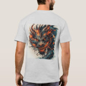 Drakenkop Met Felle Ogen T-shirt (Achterkant)
