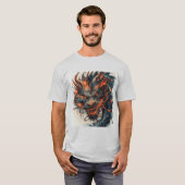 Drakenkop Met Felle Ogen T-shirt (Voorkant volledig)