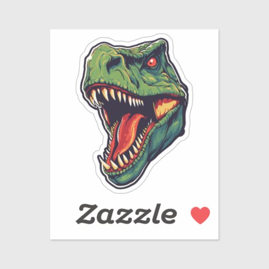 Drakenkop Sticker (Vel)