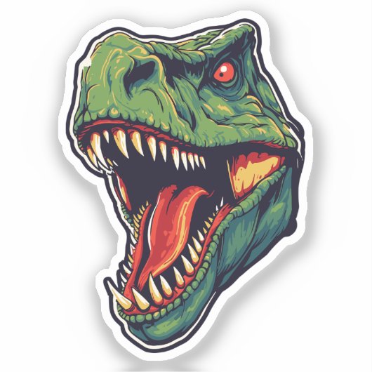 Drakenkop Sticker (Voorkant)