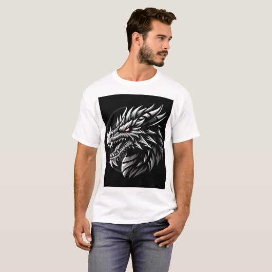 DRAKENKOP T-SHIRT (Voorkant volledig)