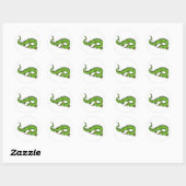 Drakenkrijger 11 ronde sticker (Vel)