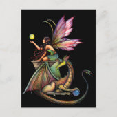 Drakenkruiden Fairy en Dragon van Molly Harrison Briefkaart (Voorkant)